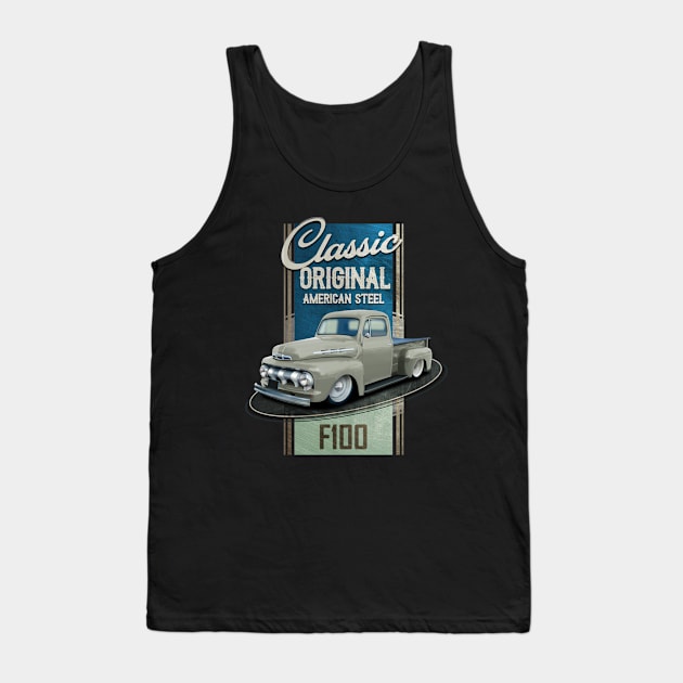 F100 Pickup Truck Tank Top by hardtbonez